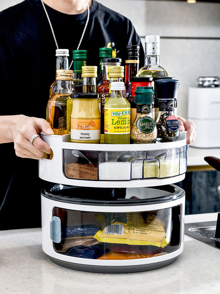 Drehbarer Küchen-Organizer, 2-lagig | LuxeStyle