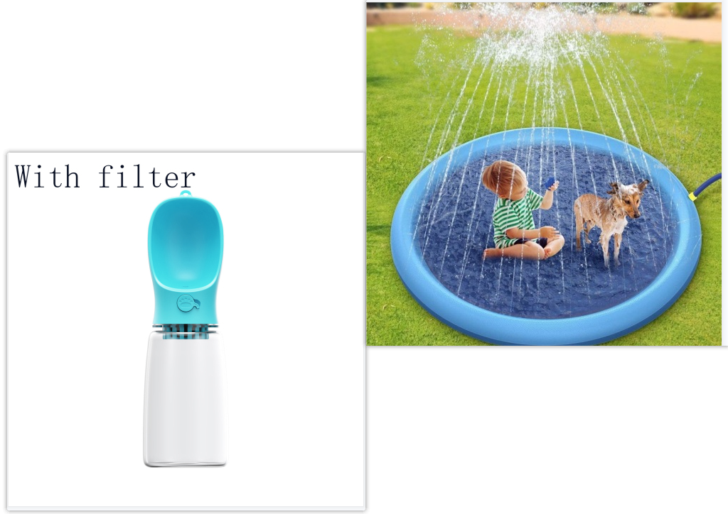 Rutschfester Wasser-Spielmatte für Kinder & Hunde