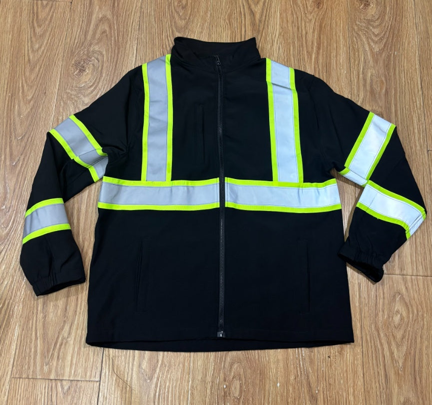Softshell Arbeitsjacke mit Reflektoren – Bild 7 | LuxeStyle