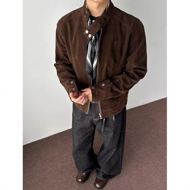 Harringtonjacke mit Standkragen aus Samt – Bild 2 | LuxeStyle