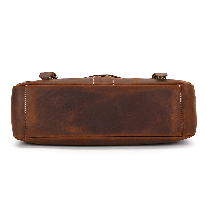 Retro Aktentasche aus Crazy Horse Leder – Bild 19 | LuxeStyle