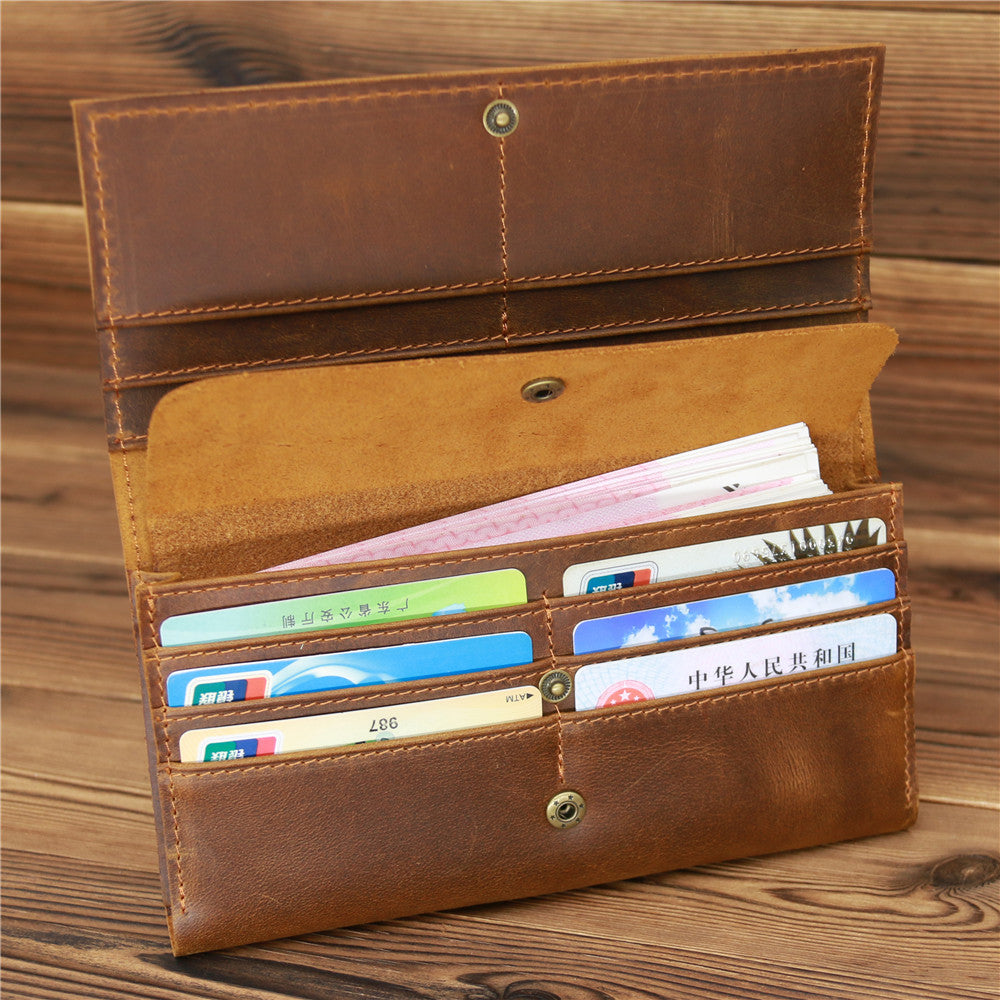 Retro Leder Herren Geldbörse