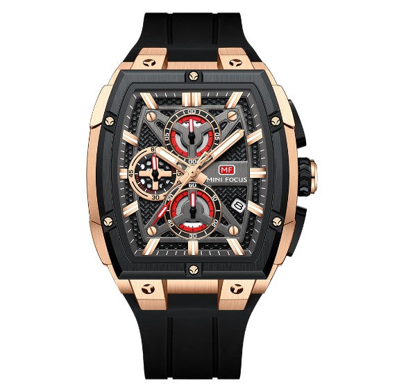 Herren-Armbanduhr mit Spiegel-Finish