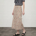 A-Linien Rock mit Blumenmuster