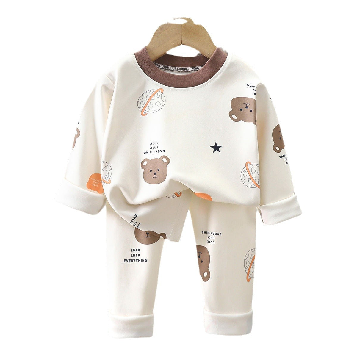 Zweiteiliges warmes Schlafanzug-Set für Kinder – Bild 9 | LuxeStyle