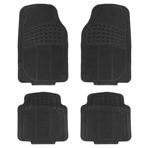 4er-Set PVC-Fussmatten für Auto, SUV & Truck – schneidbar, rutschfest