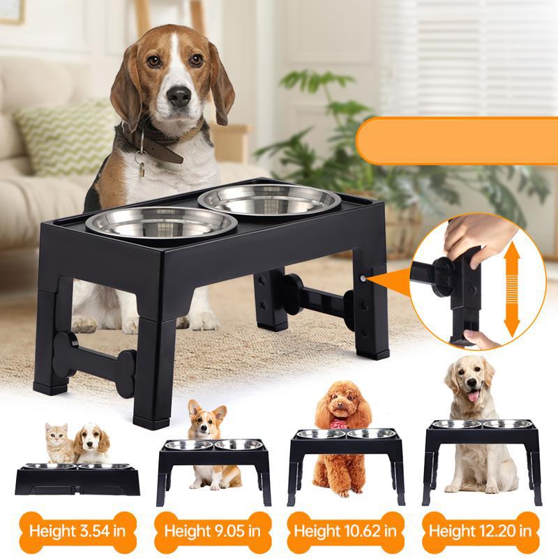 Fressnapf-Set für Hunde, höhenverstellbar – Bild 3 | LuxeStyle