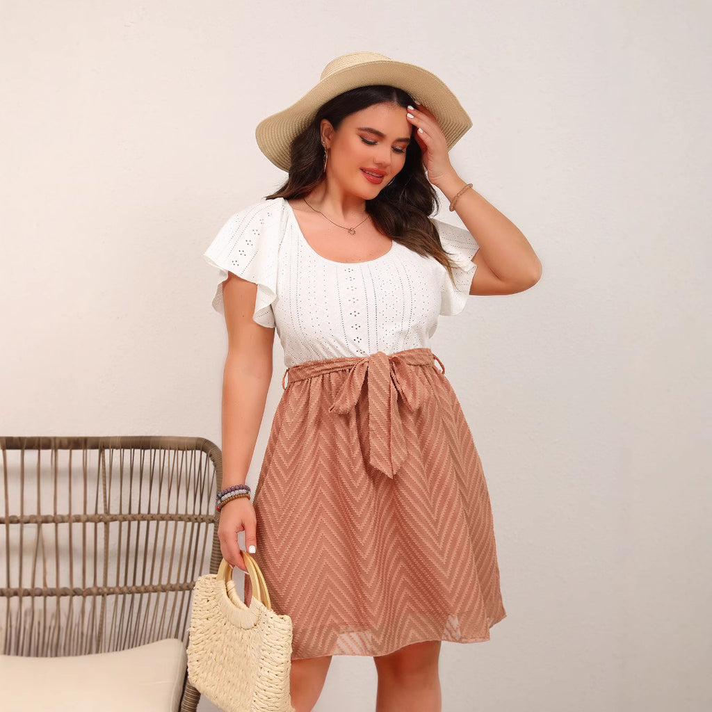Elegantes Midi-Kleid mit Mesh & Spitze – Bild 6 | LuxeStyle
