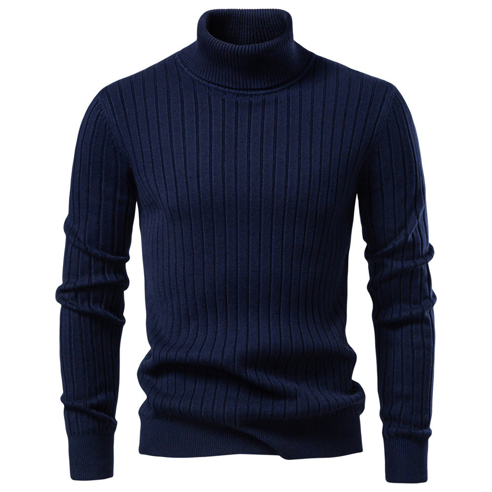 Herren Rollkragenpullover Strickpullover