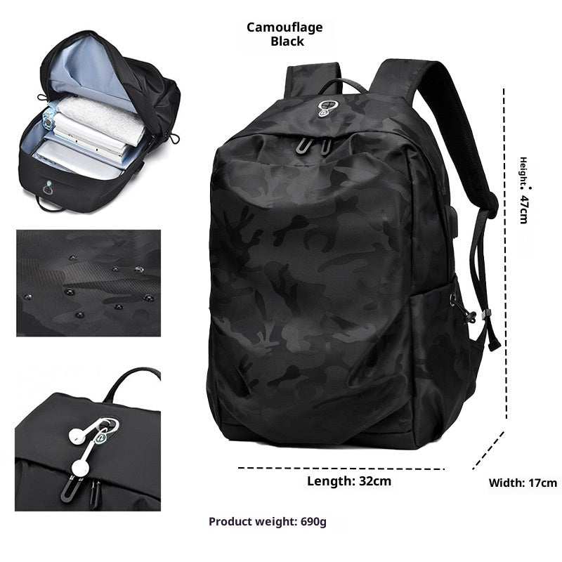 Unisex Oxford Rucksack, wasserdicht, 16" – Bild 9 | LuxeStyle