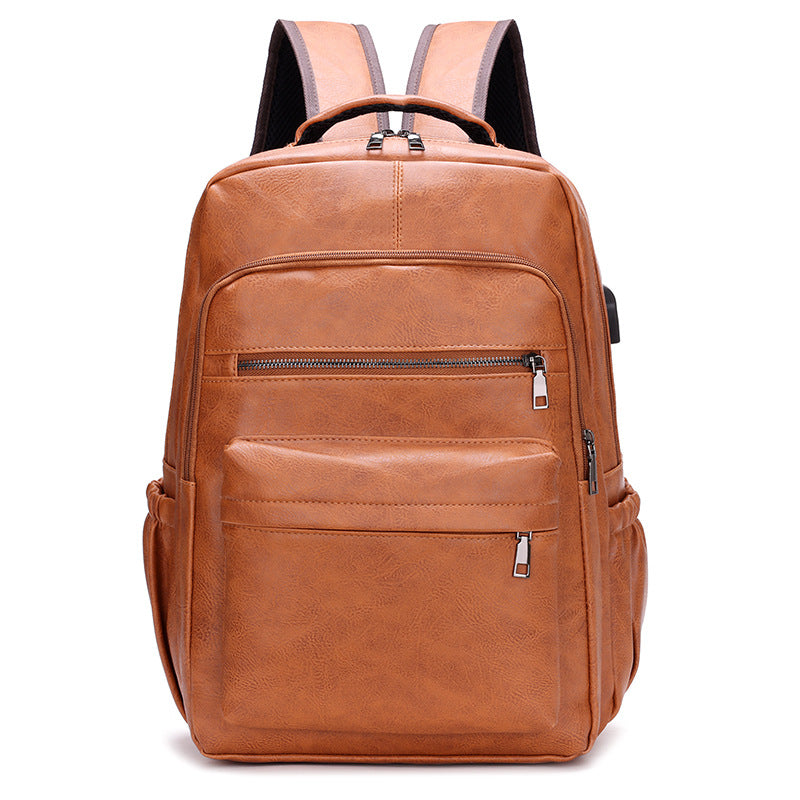 Retro PU-Lederrucksack mit viel Stauraum – Bild 2 | LuxeStyle