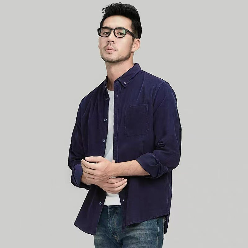 Langarmshirt für Business-Mann, einfarbig – Bild 7 | LuxeStyle
