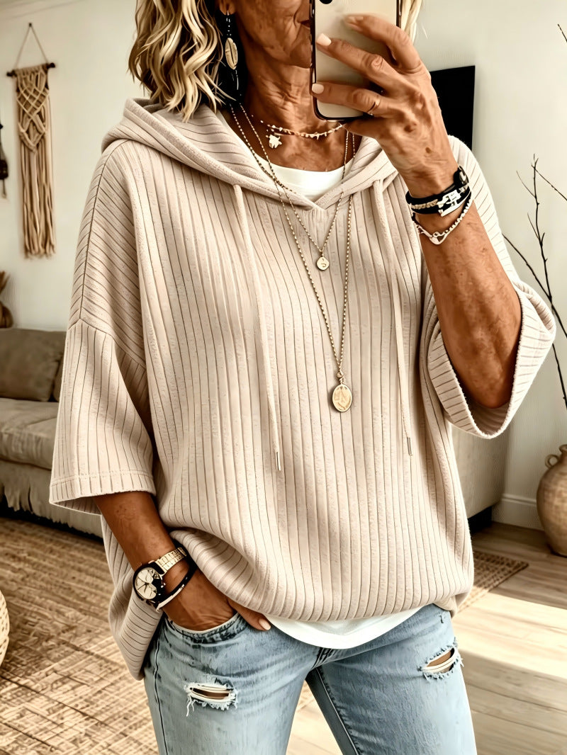 Kapuzen-Sweatshirt aus Fleece mit Kordelzug