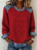 Damen-Top mit 3D-Druckmuster