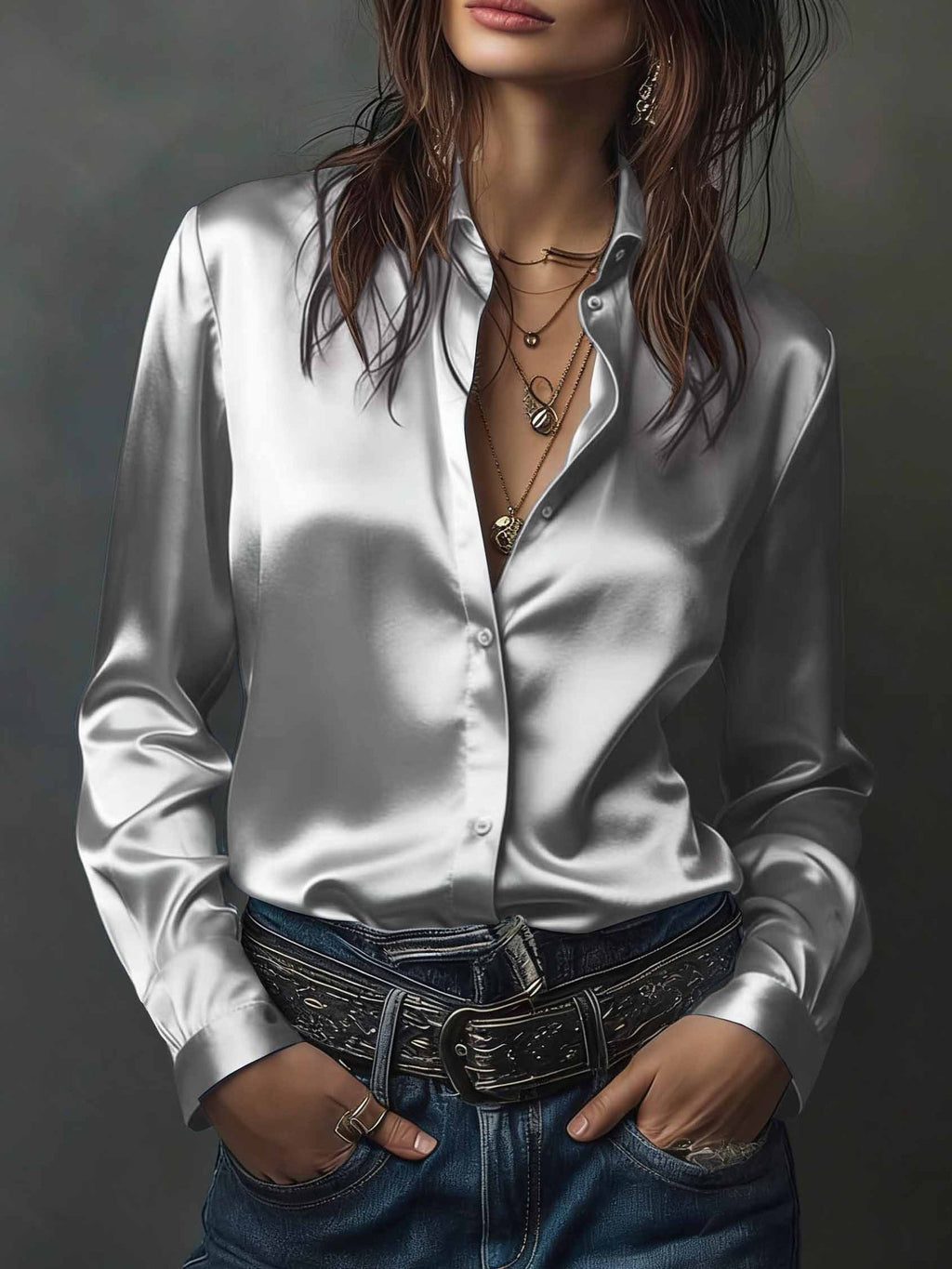 Elegantes Satinhemd im Western-Stil – Bild 10 | LuxeStyle