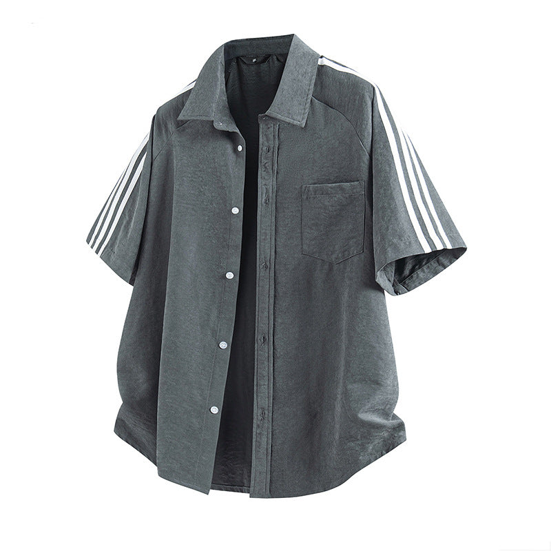 Herren Kurzarm-Shirt Sommer Casual Dünn – Bild 4 | LuxeStyle