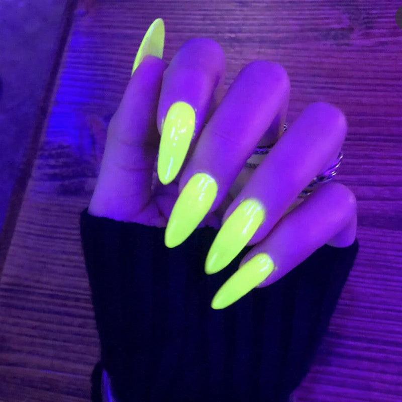 12 Neon-Nagelpuder im Barbie-Stil Set