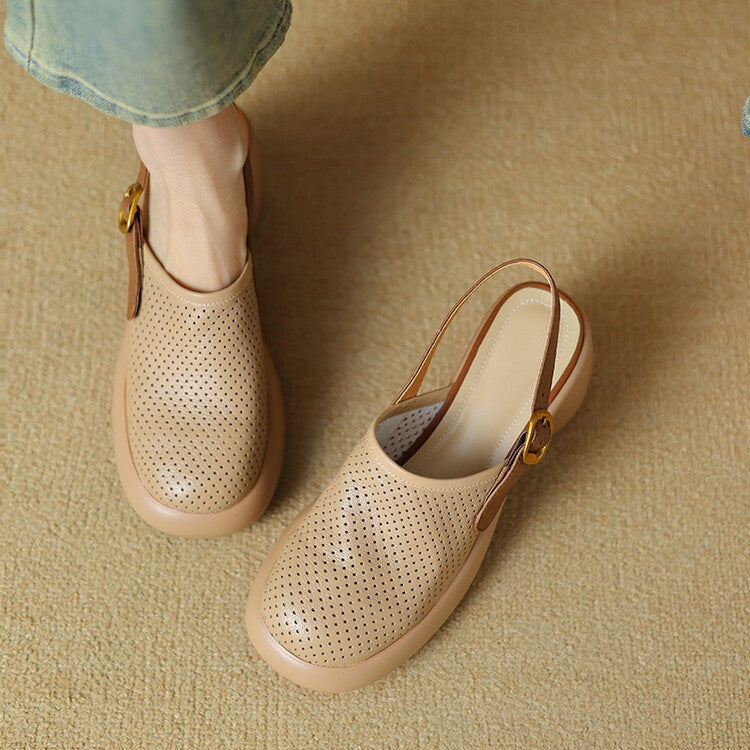 Plateau-Sandalen mit runder Kappe – Bild 17 | LuxeStyle