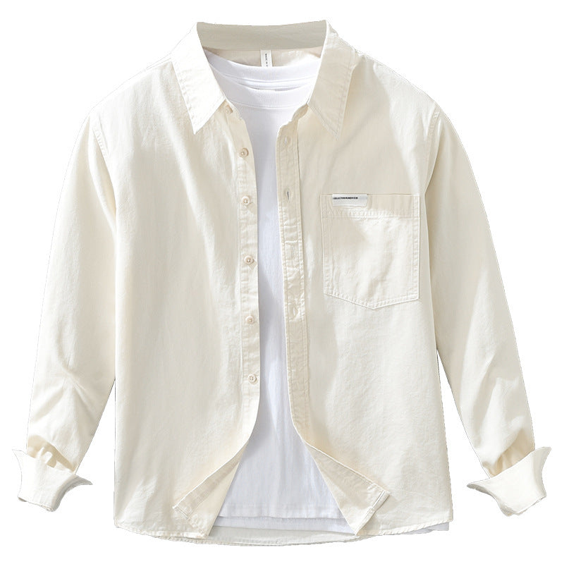 Herren Freizeit-Shirt, langärmlig, Baumwolle