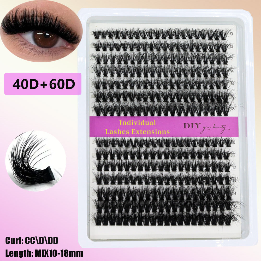 3D Cluster Wimpern – Schwarz, Flauschig & Weich