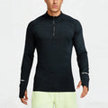 Trainingsshirt Langarm mit halbem Reissverschluss – Bild 6 | LuxeStyle