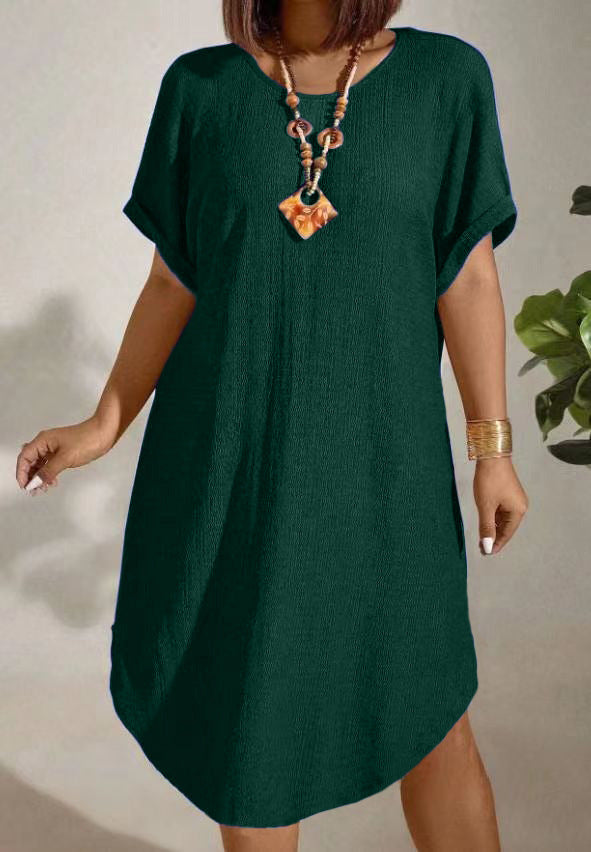 Sommerkleid «Sole» · Casual Midi, Raglan-Ärmel