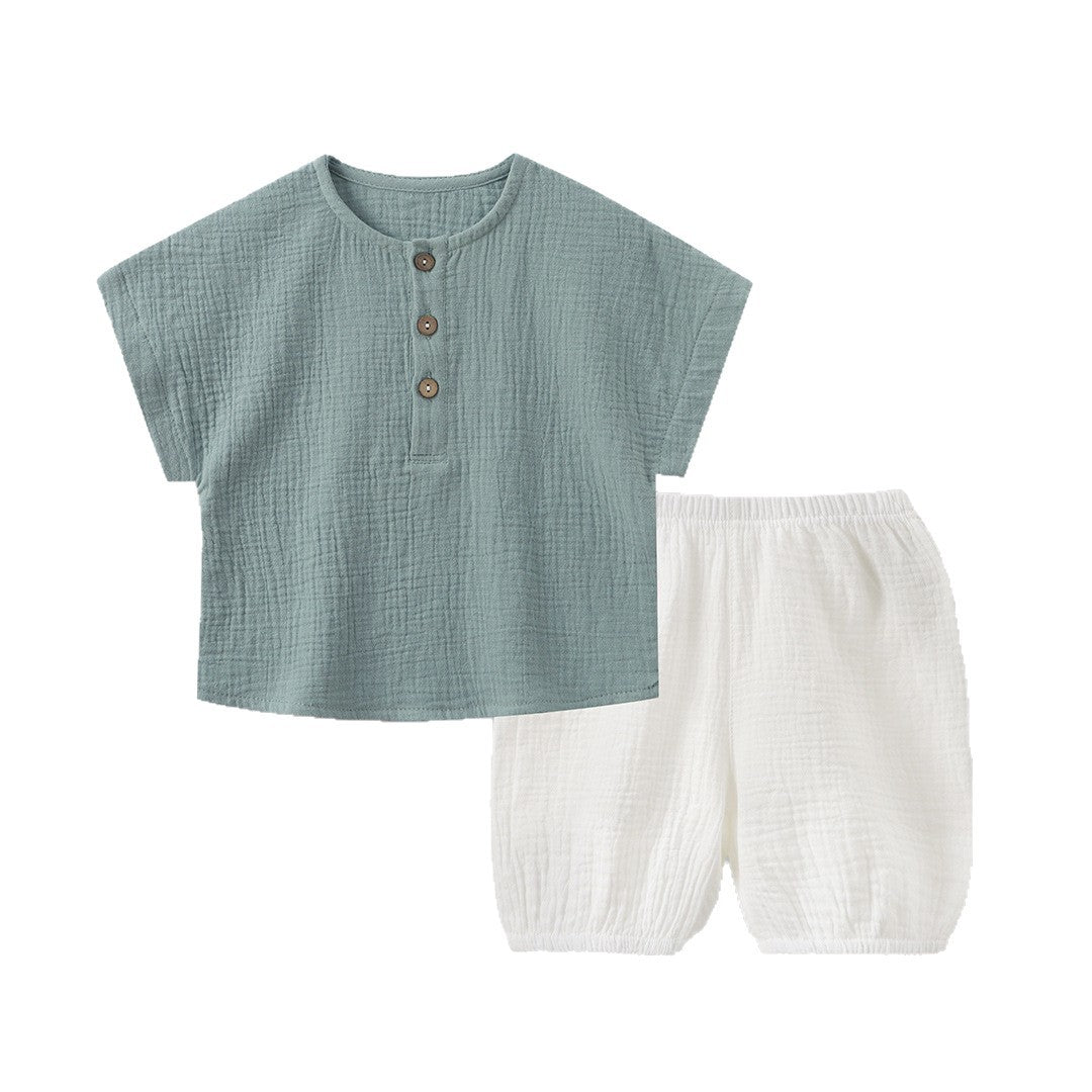 Baby-Set aus Baumwolle: Pullover & Shorts | LuxeStyle
