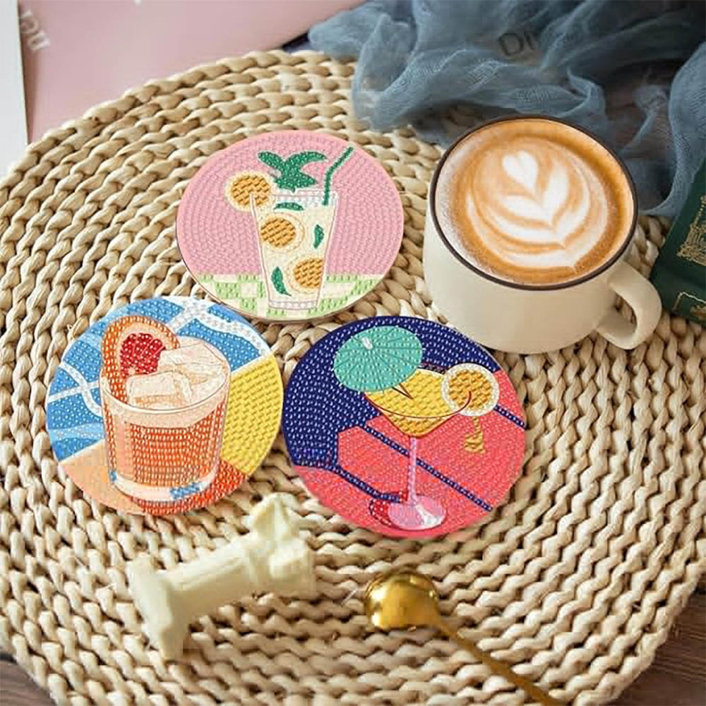 DIY-Diamant-Mal-Untertasse mit Halterung