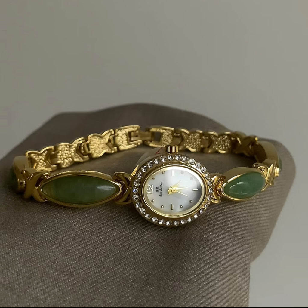 Armbanduhr mit Donglingstein und Hetian Jade – Bild 7 | LuxeStyle