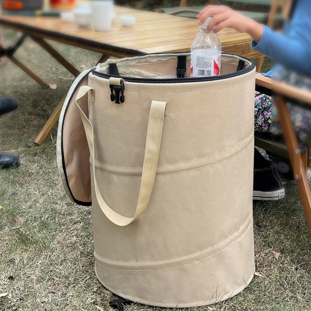 Faltbarer Outdoor-Abfalleimer mit Deckel – Bild 3 | LuxeStyle