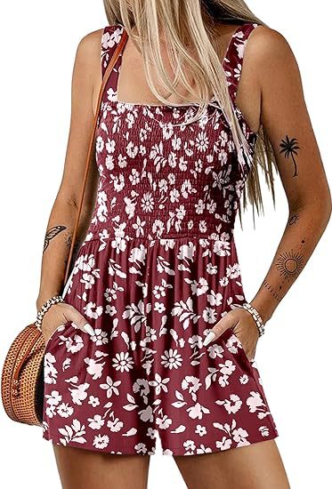Damen Blumenprint Jumpsuit