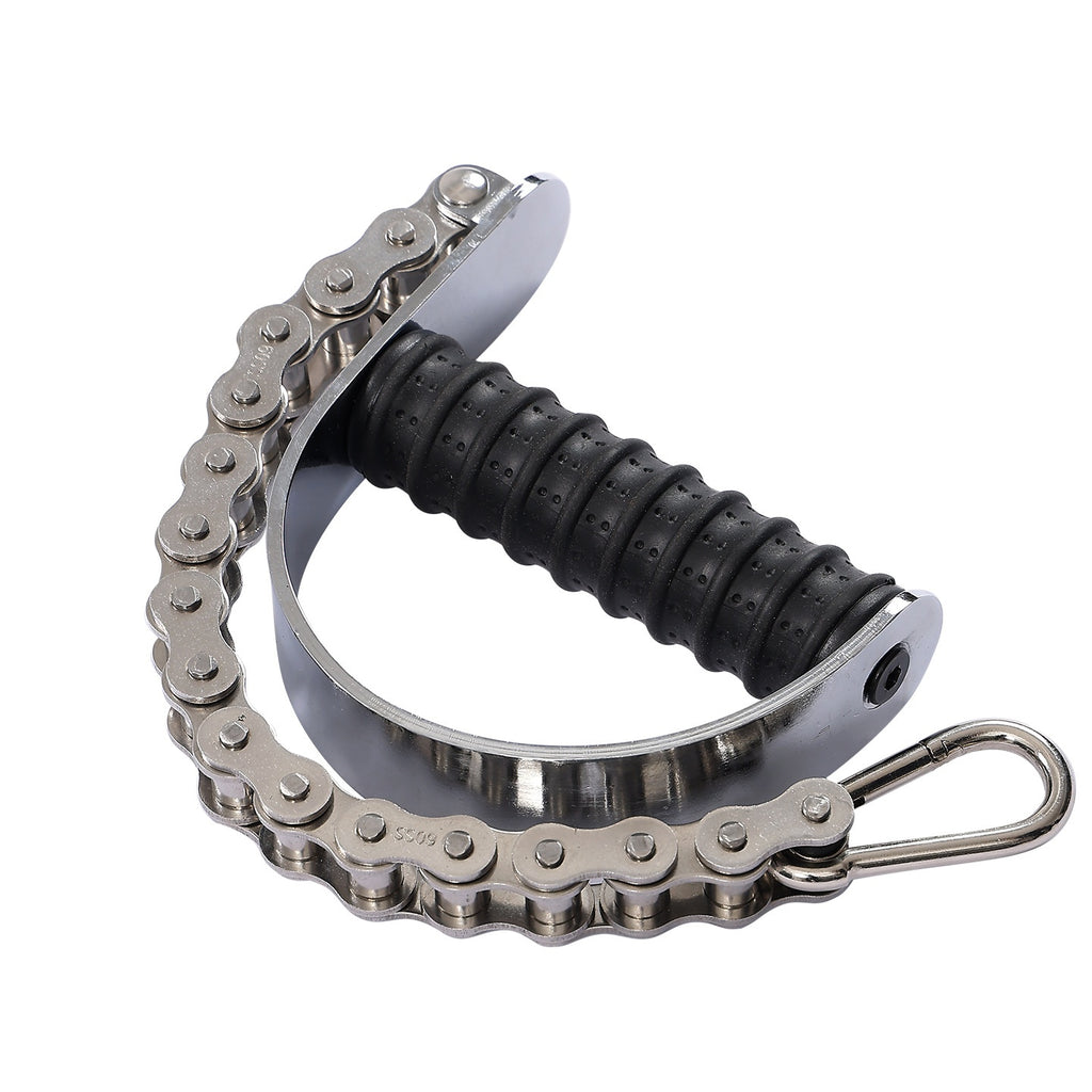 Armmuskulatur-Trainingsband mit Edelstahlkette und Gurt