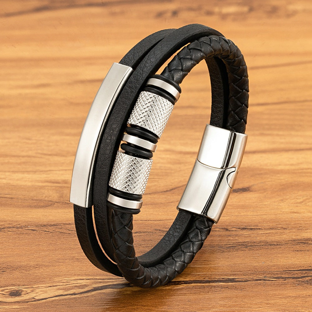 Gold-Leder-Armband mit Anhängern – Bild 7 | LuxeStyle