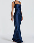 Elegantes langes Kleid mit Spaghettiträgern – Bild 13 | LuxeStyle