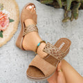 Hohe Sandalen mit Ausschnitt
