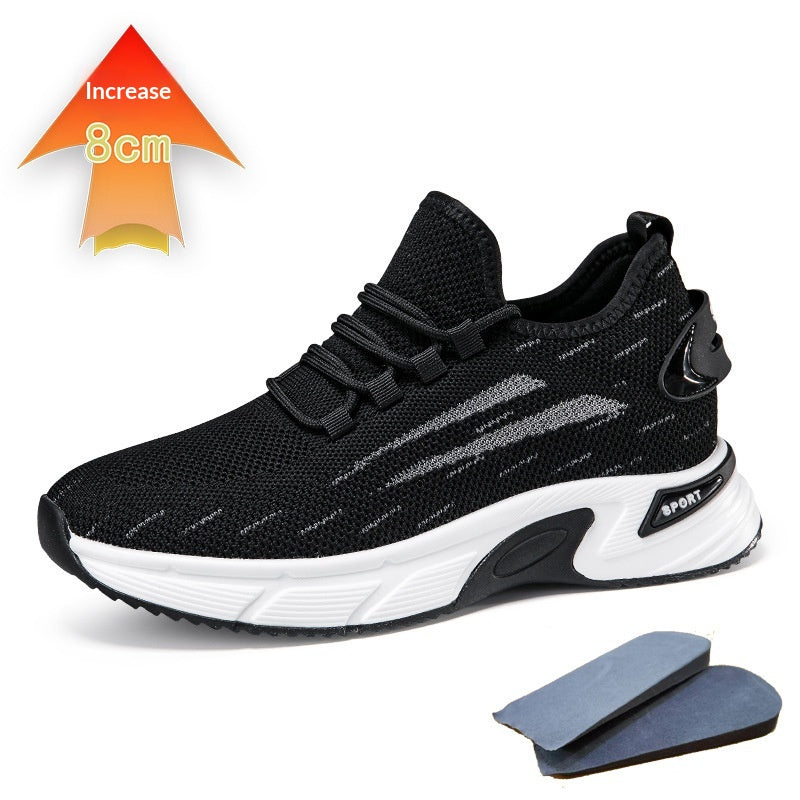 Laufschuhe mit unsichtbarer Fersenerhöhung