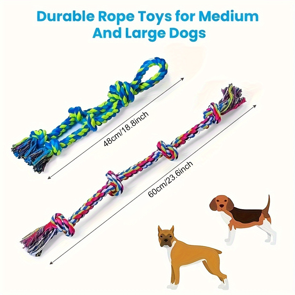 Robustes Baumwoll-Seilspielzeug für Hunde