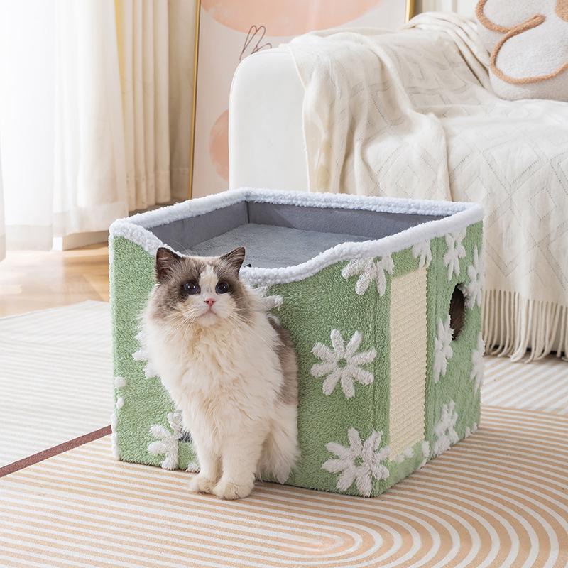 Faltbares Katzenbett mit Plüsch – Bild 11 | LuxeStyle