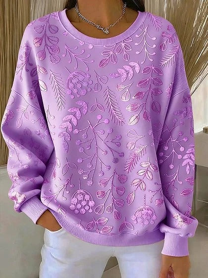 Weihnachts-Style Bequem Damenpullover
