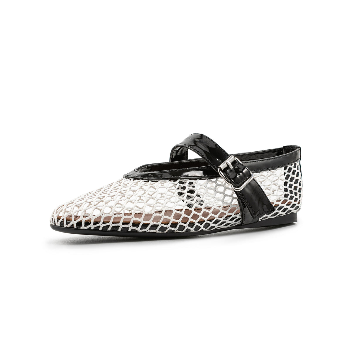 Mary Jane Mesh-Ballerinas mit Knöchelschnalle – Bild 6 | LuxeStyle