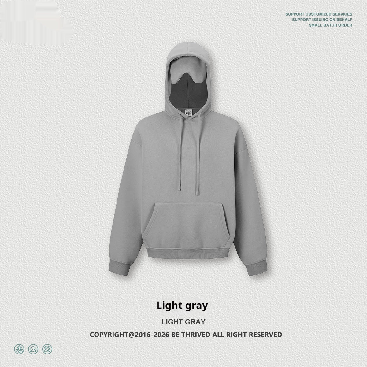 Streetwear Hoodie mit Herz-Augenmaske