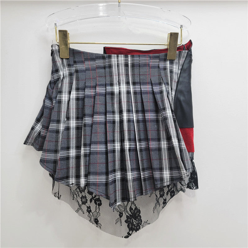 Patchwork Plaid Minirock für Damen – Bild 3 | LuxeStyle