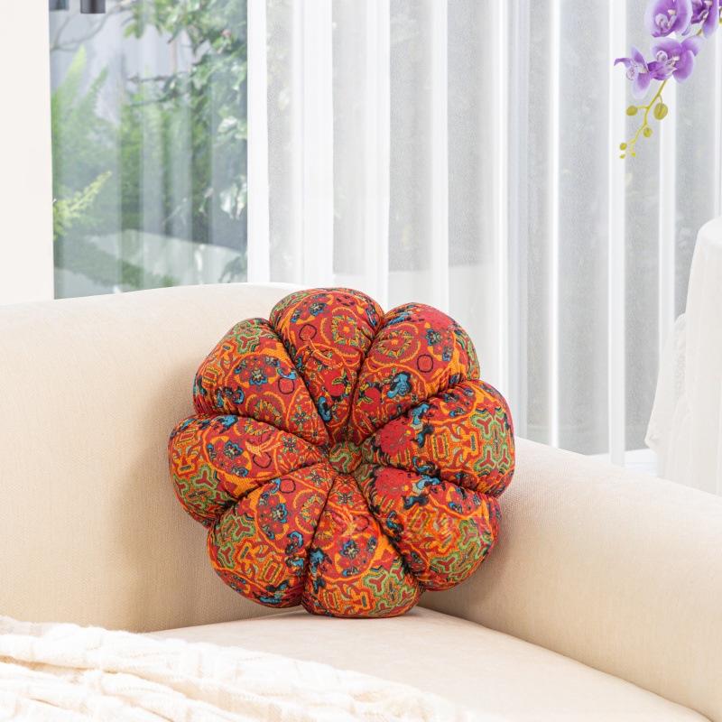 Boho-Kürbis-Sitzkissen und Dekokissen