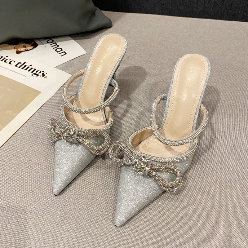 Koreanische Spitze Stiletto-Mules in PU – Bild 5 | LuxeStyle