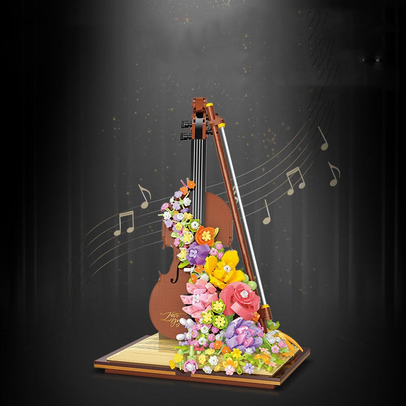 Kreatives Baustein-Set: Blumen-Violine – Bild 2 | LuxeStyle