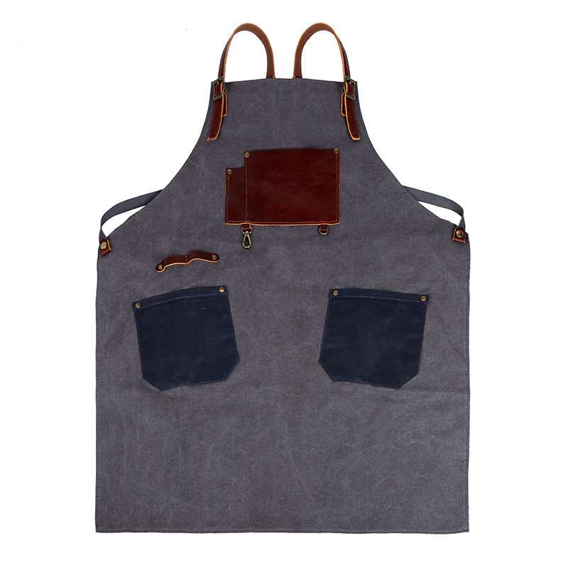 Handwerker-Schürze aus Canvas mit Tasche – Bild 5 | LuxeStyle