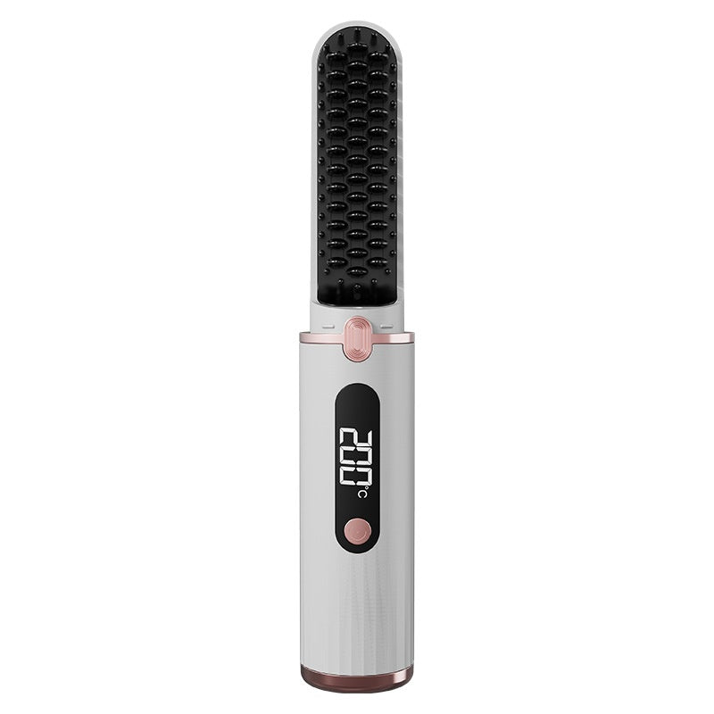 Kabelloser Mini-Glättkamm mit LCD-Anzeige