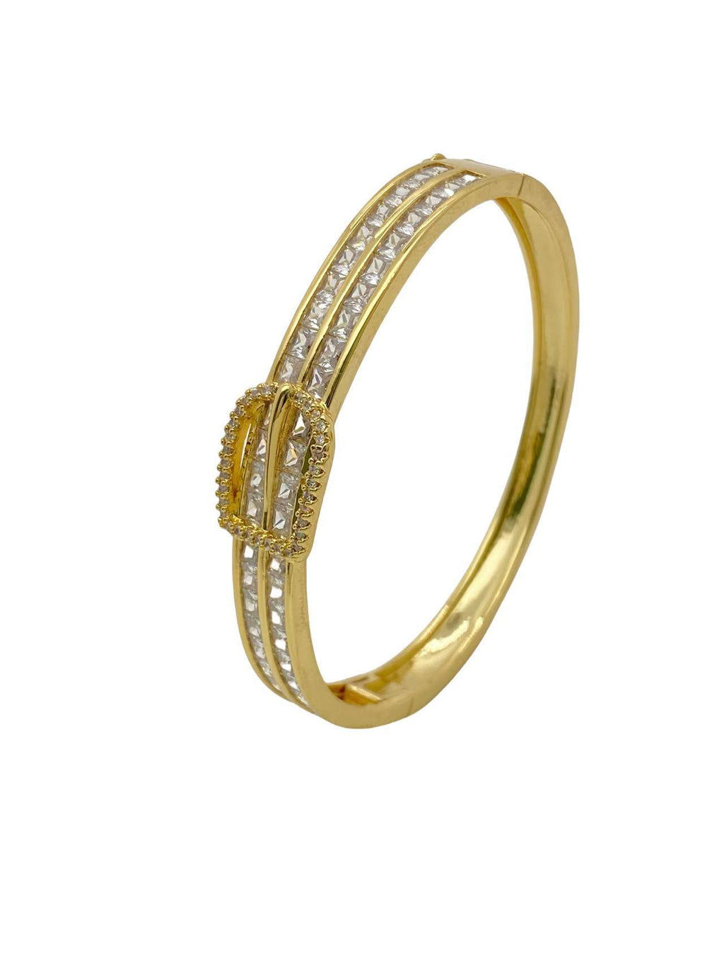 Armband mit Zirkonia und Hufeisen-Schnalle – Bild 9 | LuxeStyle