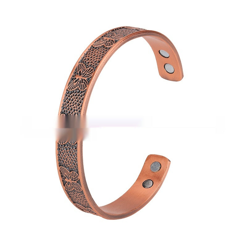 Kupfer Magnetarmband mit Schmetterling – Bild 3 | LuxeStyle