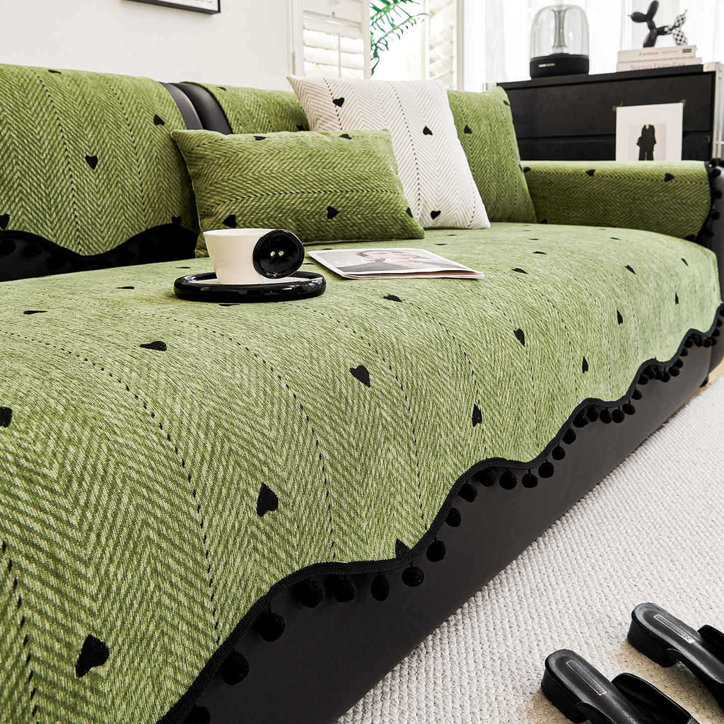 Chenille Sofakissen